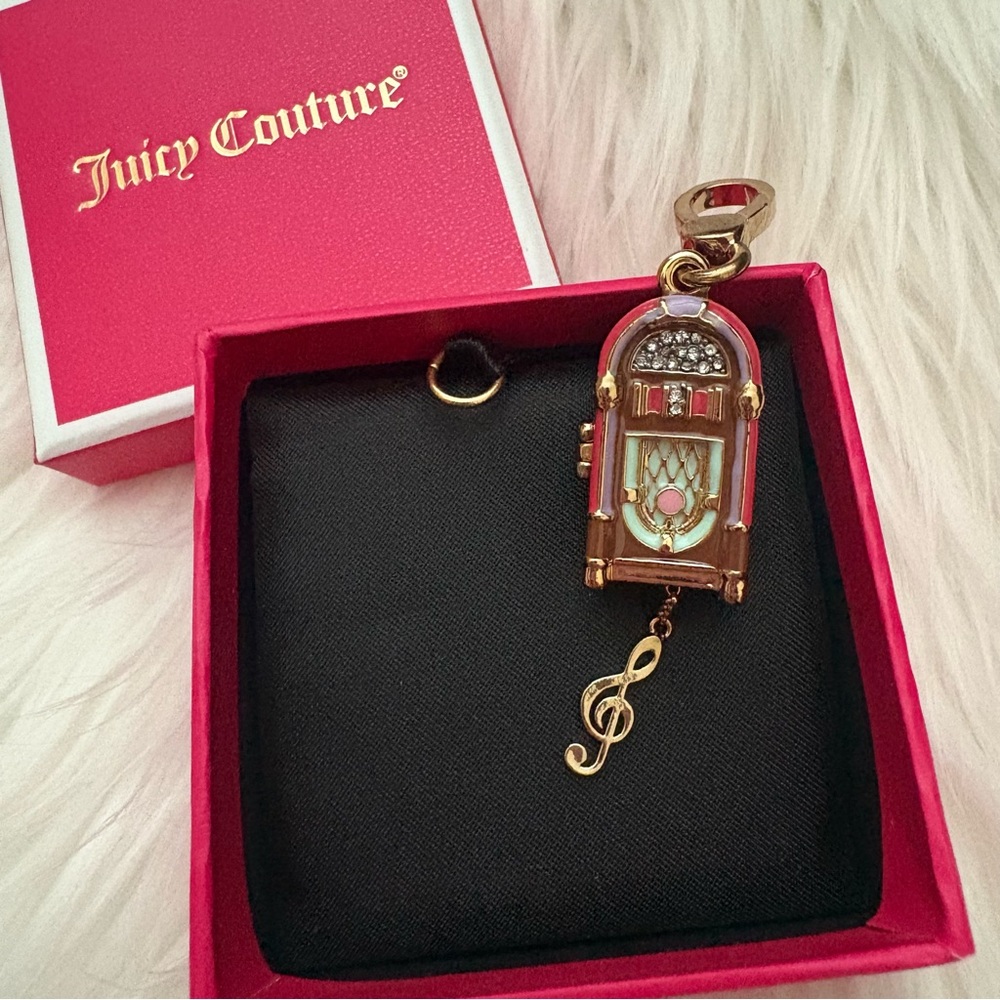 Authentic Juicy Couture Jukebox w/Musical Note Charm w/Box